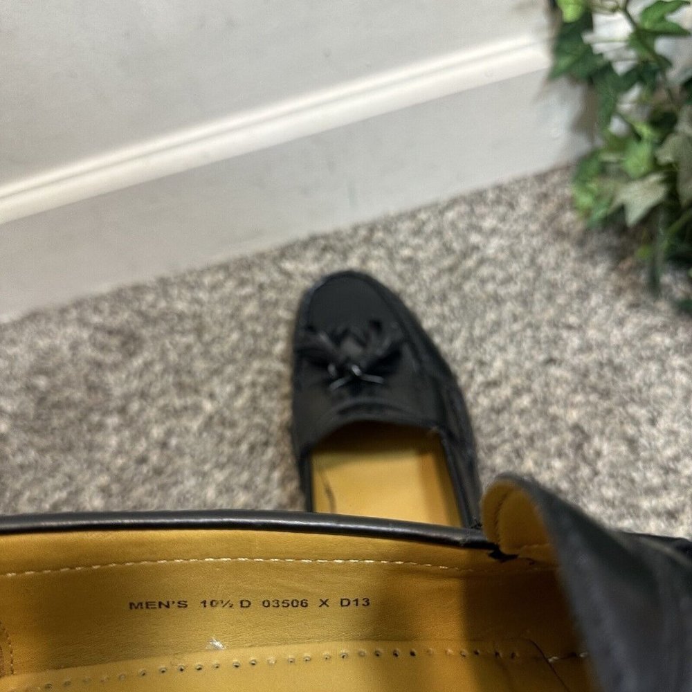 Cole Haan Mens Pinch Tassel Moc Toe Black Leather Loafer Slip On Size 10.5 D - Picture 9 of 10